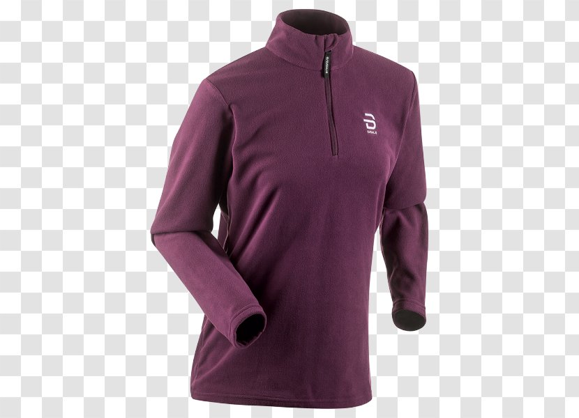 Nordic Jacket Bjorn Daehlie Рубашка беговая Half Zip Drift Bjørn Dæhlie Fleecegenser Dame Lilla Xs Polar Fleece Sweater - Magenta - Women Transparent PNG