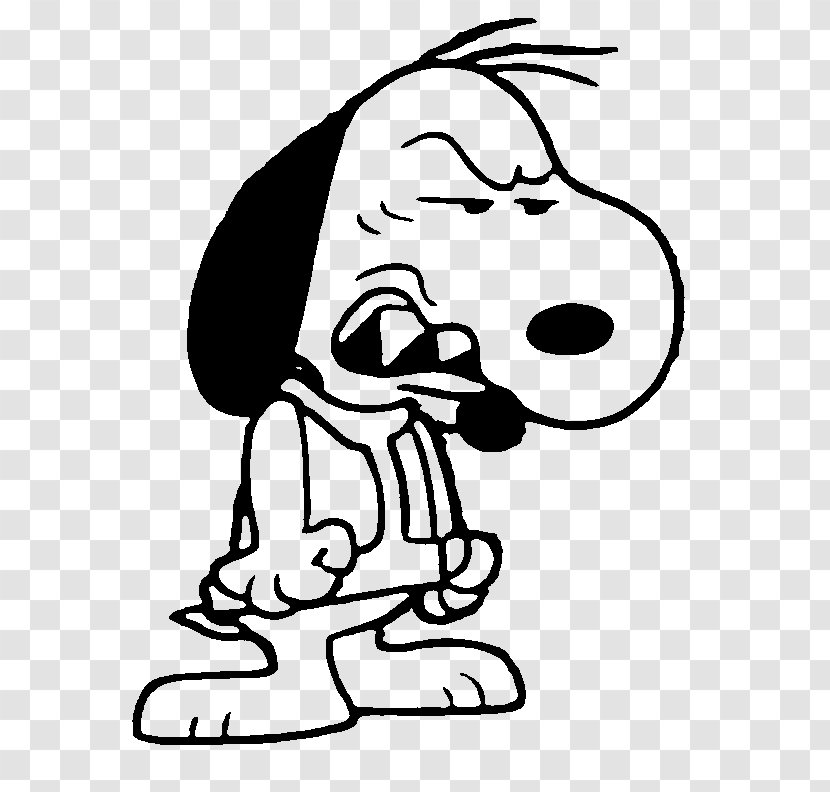 Snoopy Beagle Cartoon Fan Art Clip - Heart - Silhouette Transparent PNG