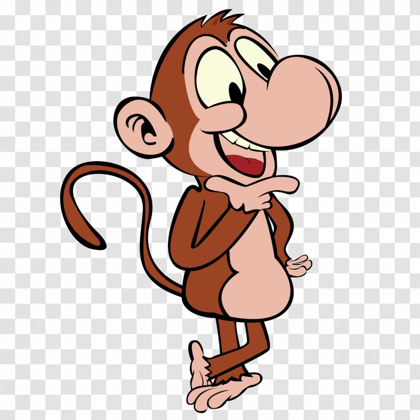 Monkey Ape Clip Art - Heart - Smiling Transparent PNG