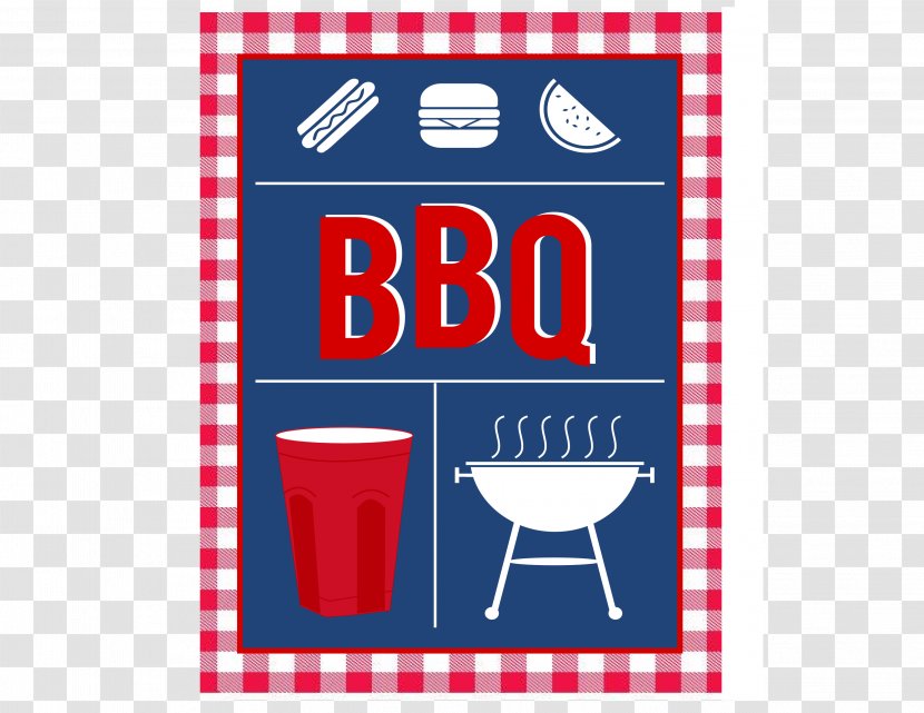 Barbecue Party Grilling Birthday Drinking Straw - Text Transparent PNG