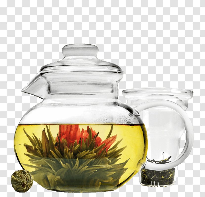 Flowering Tea Green Infuser Teapot Transparent PNG