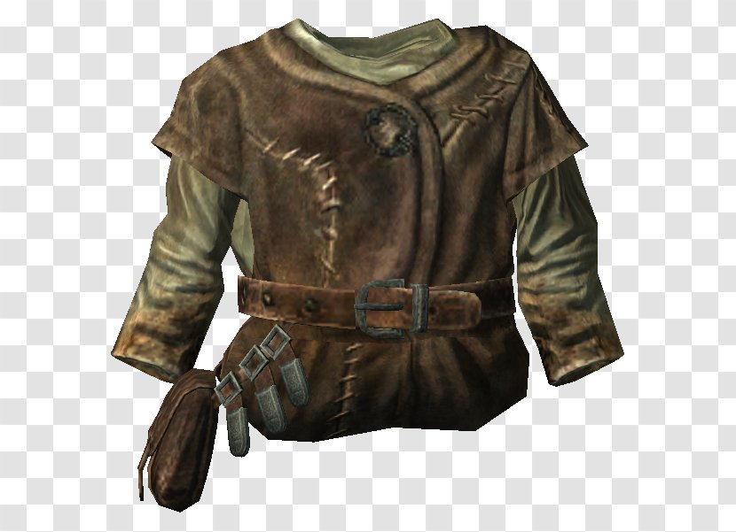The Elder Scrolls V: Skyrim – Dragonborn Leather Jacket Wikia - V - Sleeve Transparent PNG