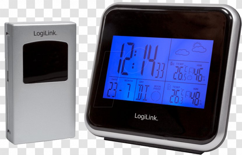 Weather Station Wireless Z-Wave LogiLink DiscoLady Black, SP0038 Bluetooth - Keyboard Transparent PNG