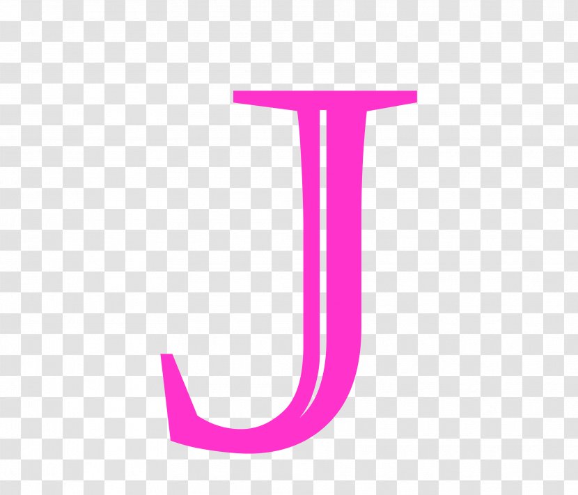 Letter J. - Pink M - Symbol Transparent PNG