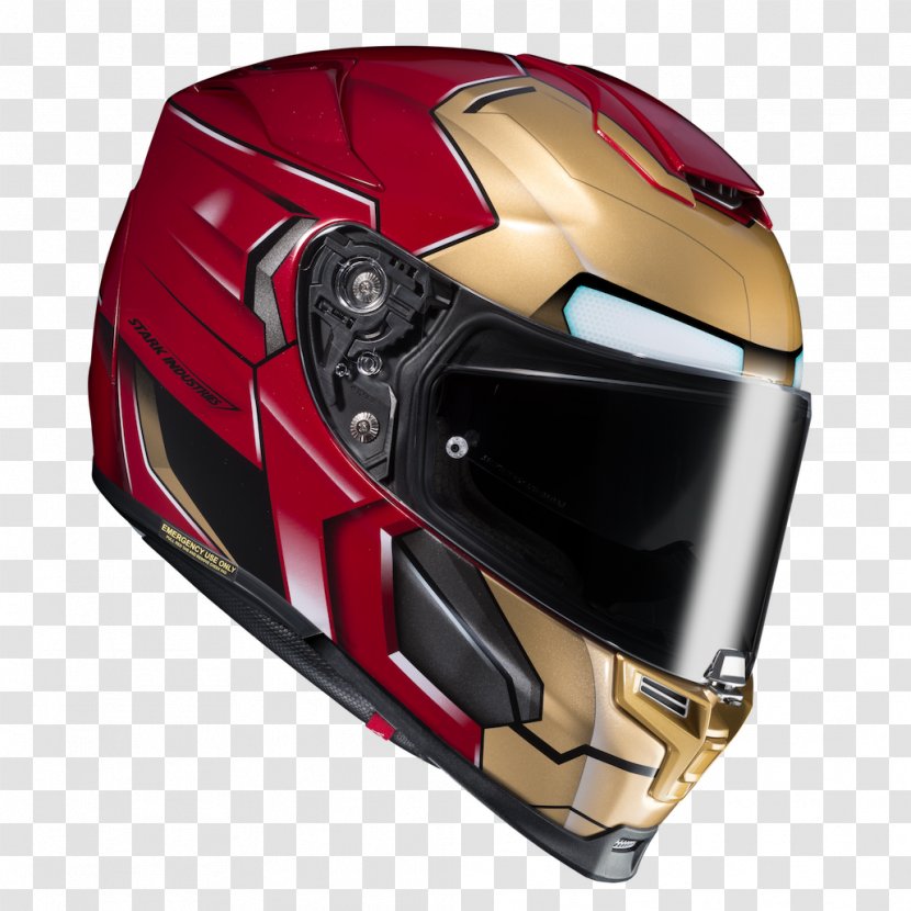 Motorcycle Helmets Iron Man HJC Corp. Black Panther - Visor Transparent PNG