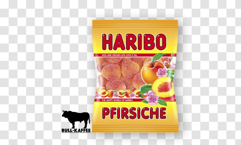 Gummi Candy Gummy Bear Haribo Peach - Processed Food Transparent PNG