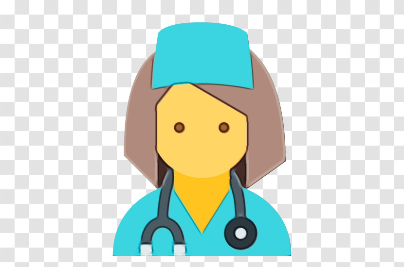 Cartoon Turquoise Headgear Turquoise Transparent PNG