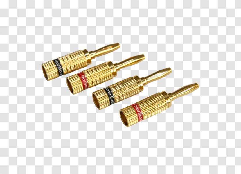 Banana Connector Electrical Cable Loudspeaker - Brass Transparent PNG