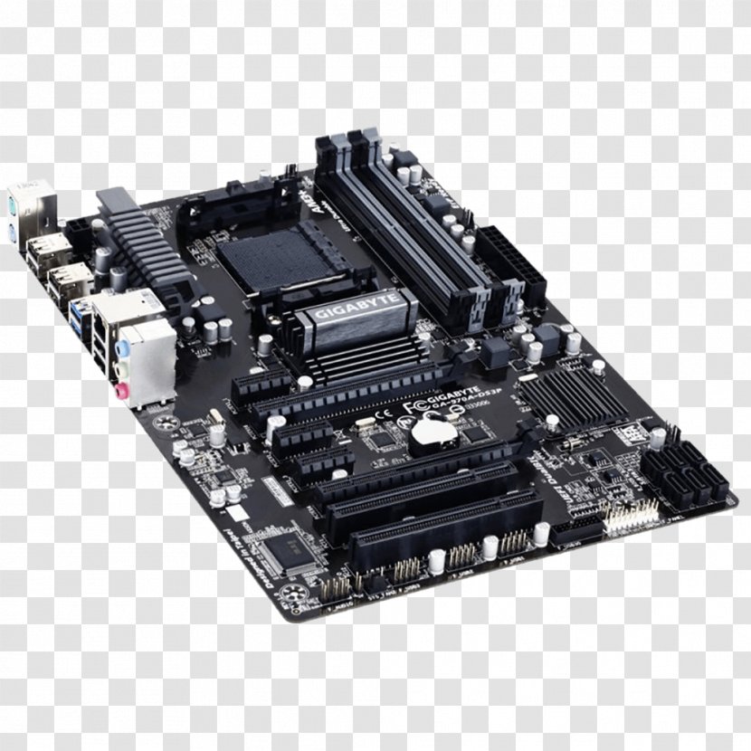 Motherboard Socket AM3+ GIGABYTE GA-970A-DS3P Gigabyte Technology AMD 900 Chipset Series - Serial Ata - Electronic Device Transparent PNG