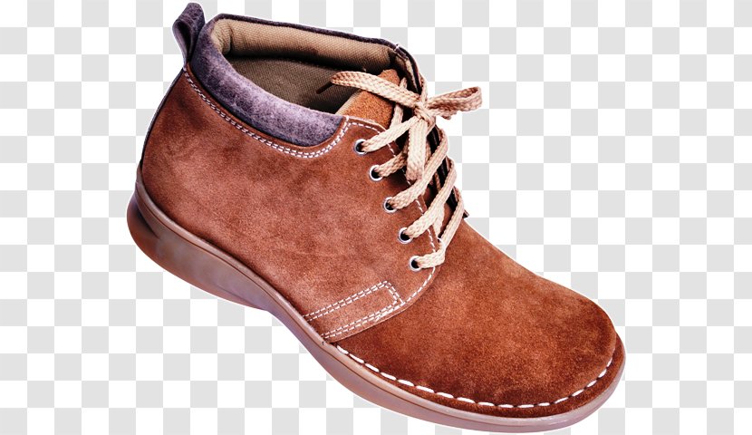 Suede Boot Shoe Walking - Brown - Riding Boots Transparent PNG