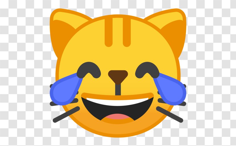 Cat Kitten Face With Tears Of Joy Emoji Emoticon Transparent PNG
