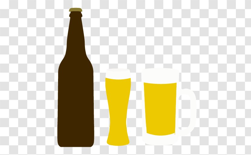 Beer Bottle Glasses Drink Stein - Pint Us Transparent PNG