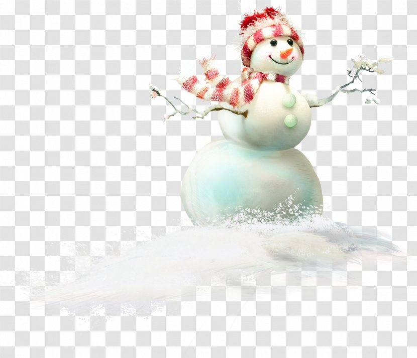 Snowman Santa Claus Christmas Winter Transparent PNG