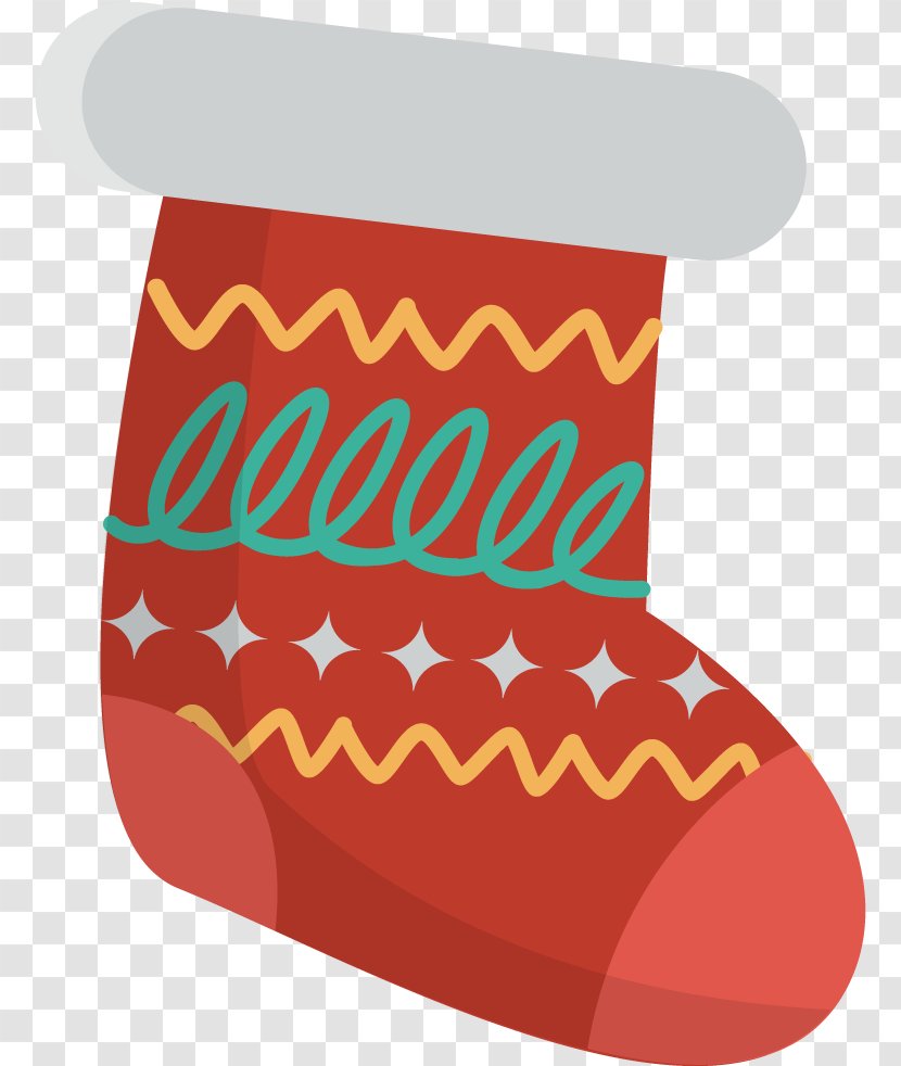 Christmas Socks - Wayuu People - Fast Food Stocking Transparent PNG
