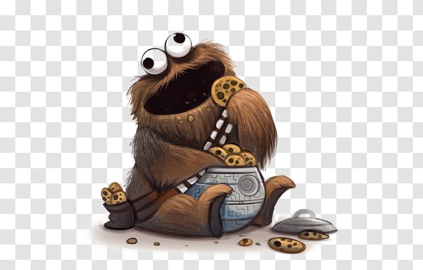 Chewbacca Cookie Monster Anakin Skywalker Leia Organa Luke - Hand-painted Transparent PNG