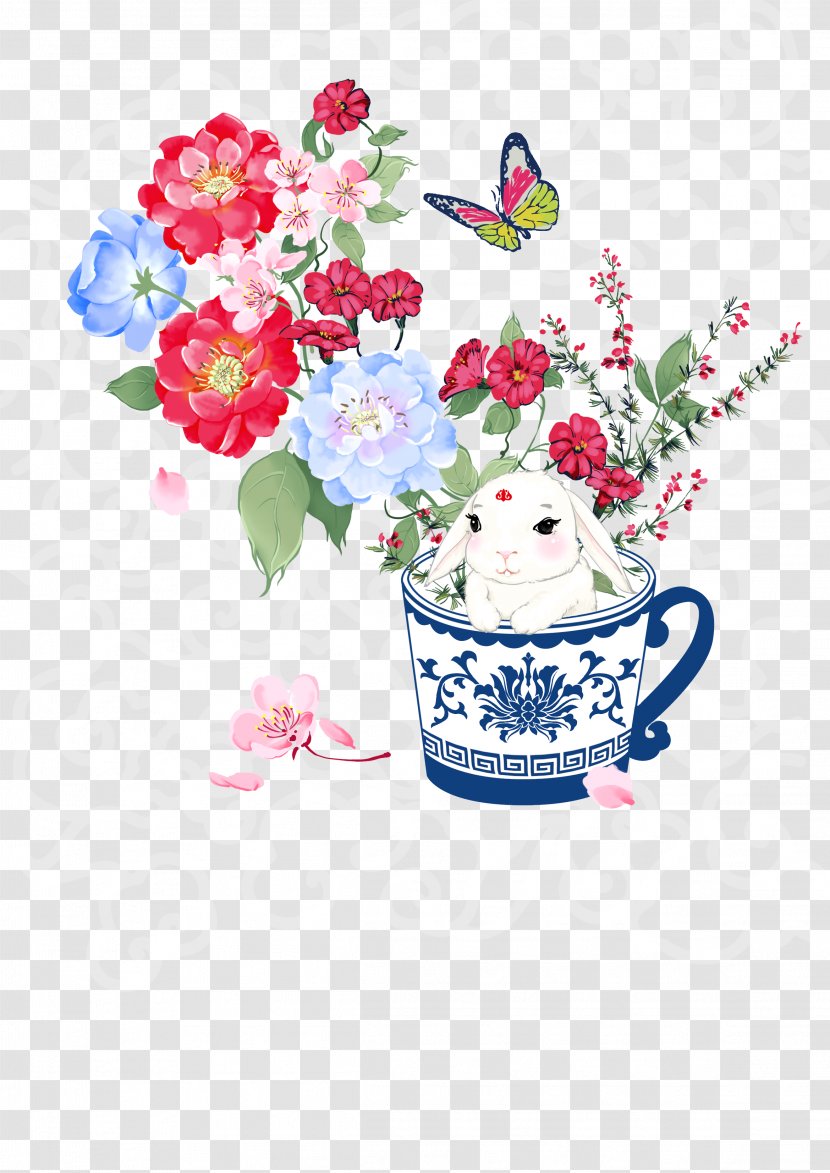 Floral Design Flower - Plant - Rabbit Transparent PNG