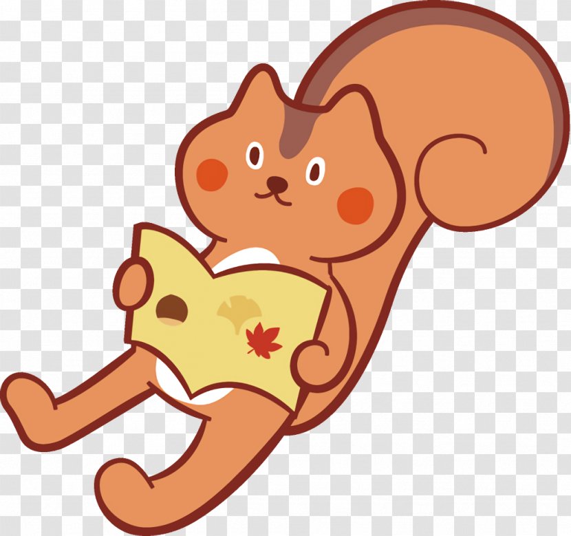 Cartoon Ear Squirrel Transparent PNG