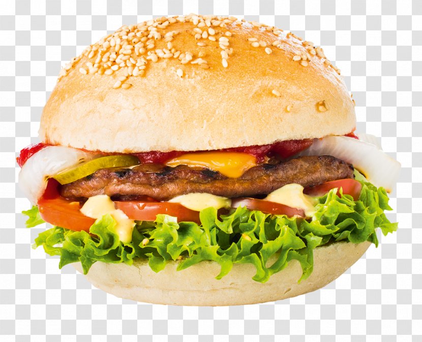 Cheeseburger Hamburger Breakfast Sandwich Whopper Chivito - Fried Food - Grill Burger Transparent PNG