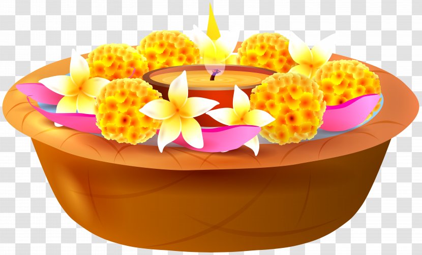 Ganesha Flower Clip Art - Cuisine - Floating Candles And Flowers Transparent Image Transparent PNG