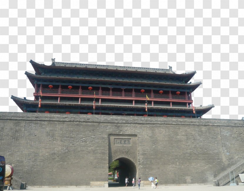 Fortifications Of Xian Xi An Chinese City Wall Gate Fortified Tower - History - Gates Transparent PNG