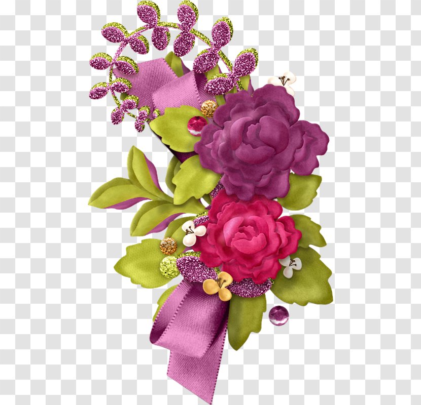 Garden Roses Floral Design Art Clip - Artificial Flower Transparent PNG