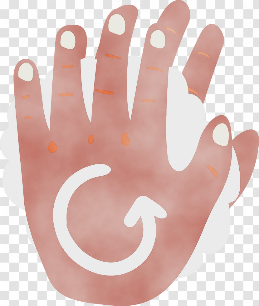 Hand Model Nail Font Meter Peach Transparent PNG