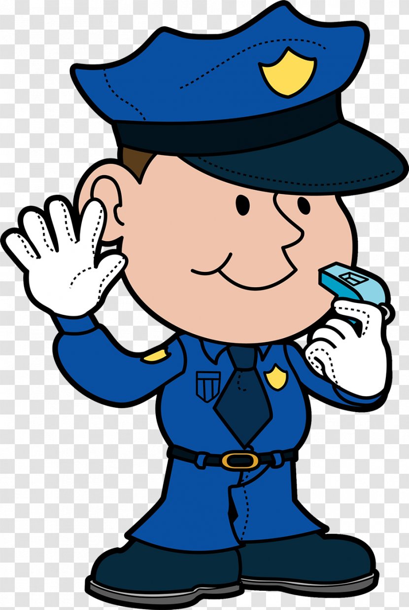 Police Officer Free Content Clip Art - Traffic - The Policeman In Blue Hat Transparent PNG