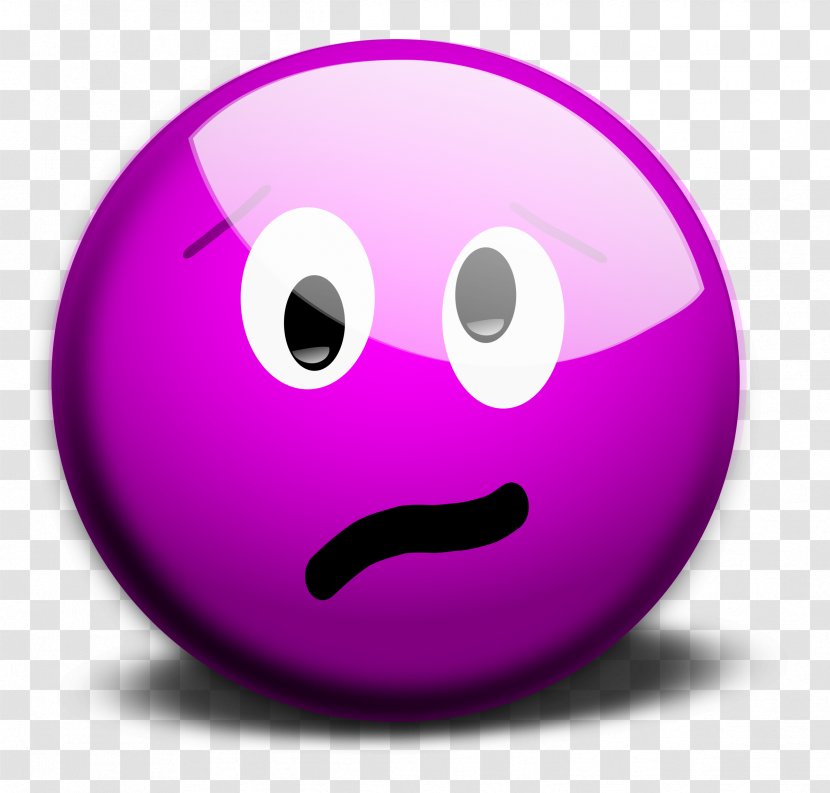 Smiley Emoticon Wink Clip Art - Purple Transparent PNG