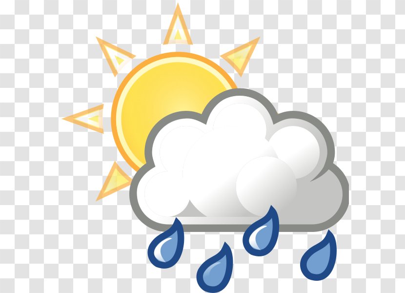 Cloud Rain Weather Meteorology Clip Art - Heart Transparent PNG