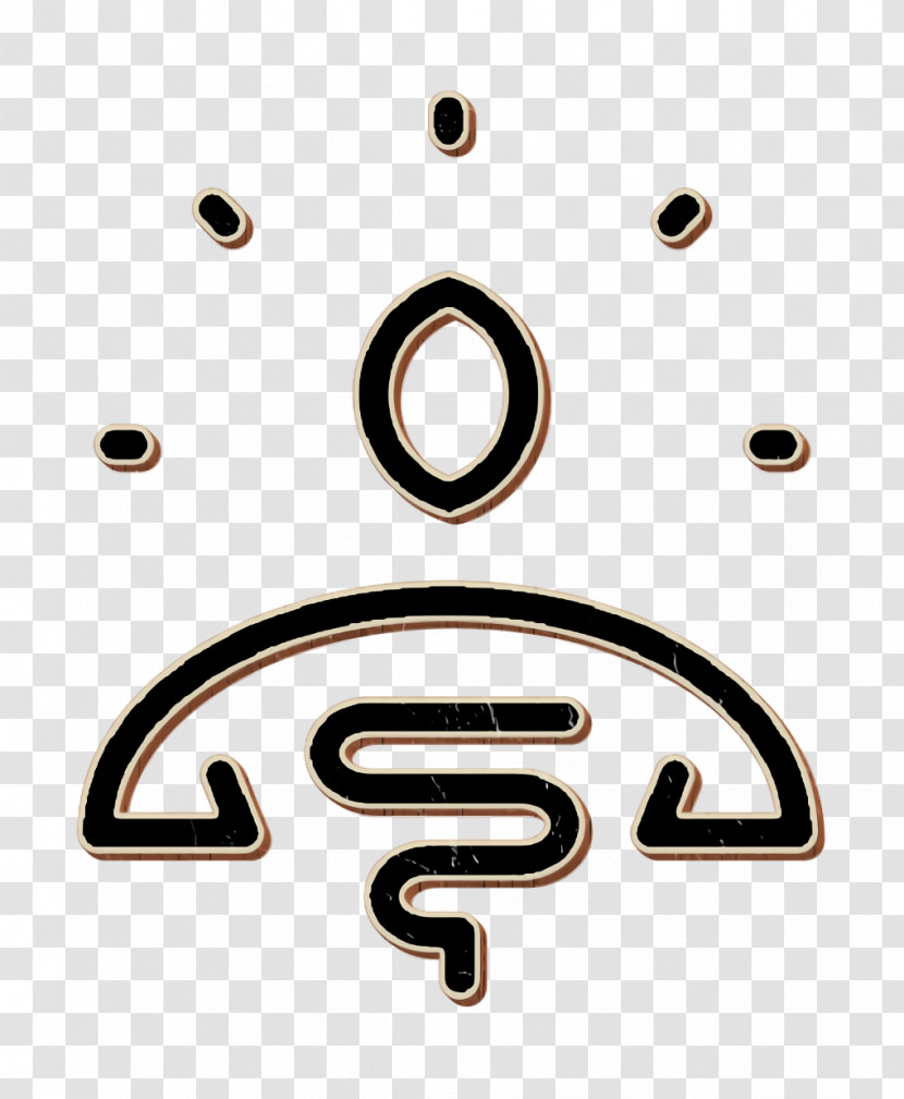 Yoga Icon Wellness Line Craft Icon Spiritual Icon Transparent PNG