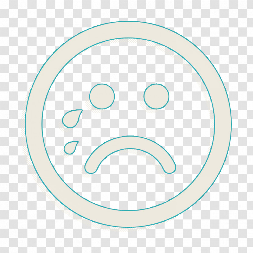 Crying Emoticon Rounded Square Face Icon Interface Icon Cry Icon Transparent PNG