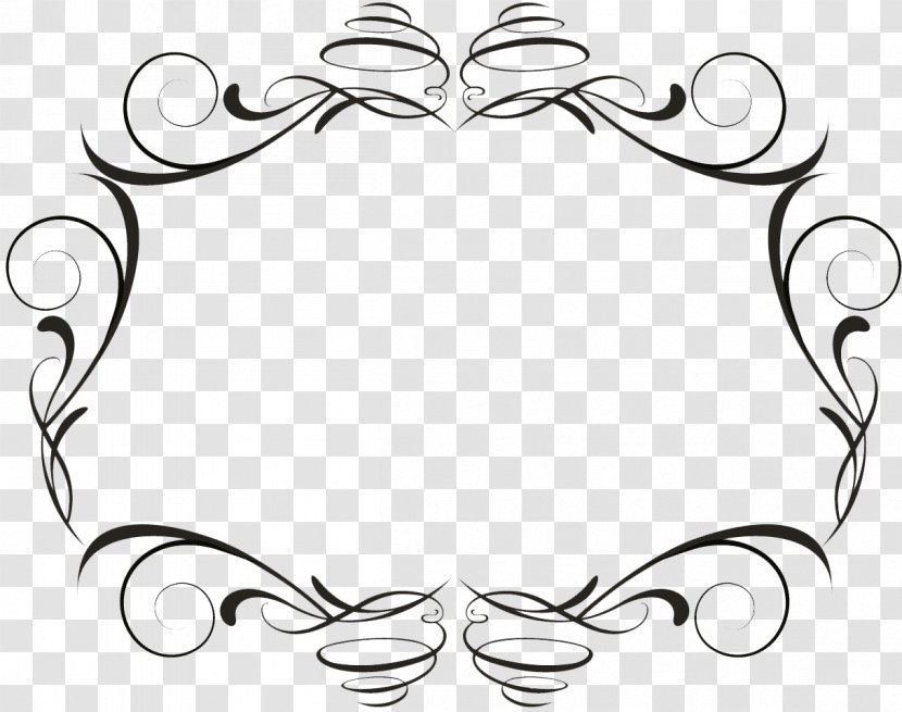 White Leaf Line Art Clip - Black And Transparent PNG