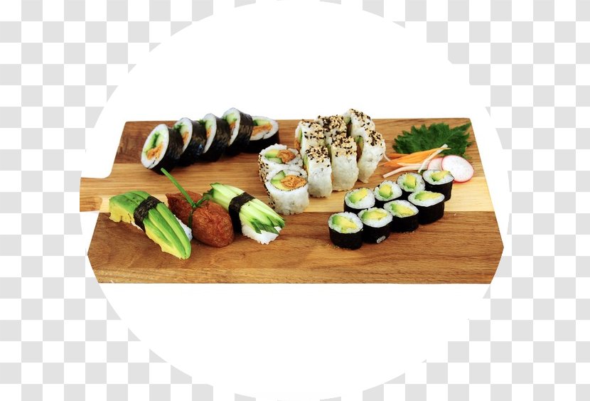 California Roll Sushi Makizushi Vegetarian Cuisine Onigiri - Chopsticks - Takeaway Transparent PNG