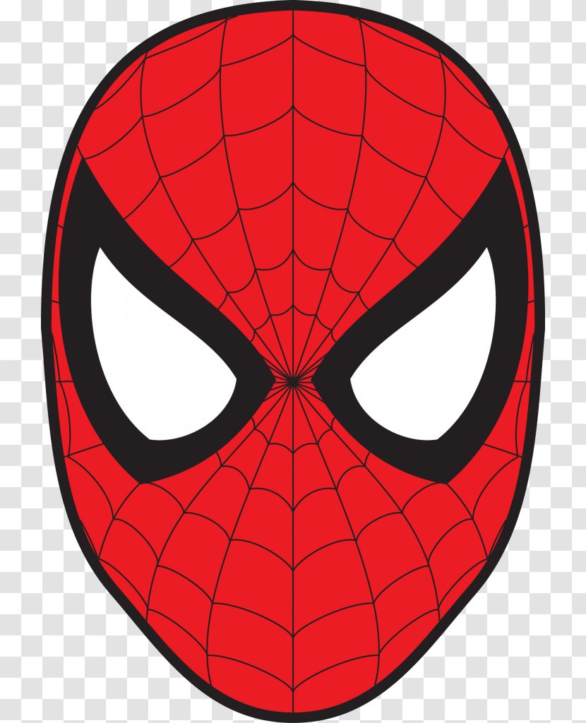 Spider-Man Iron Man Mask Drawing Superhero - Spider - Spiderman Cartoon Transparent PNG