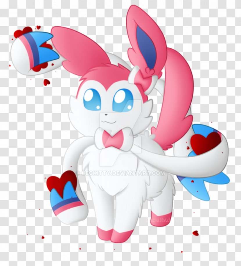Sylveon DeviantArt Easter Bunny Stuffed Animals & Cuddly Toys - Watercolor - Af Ribbon Transparent PNG