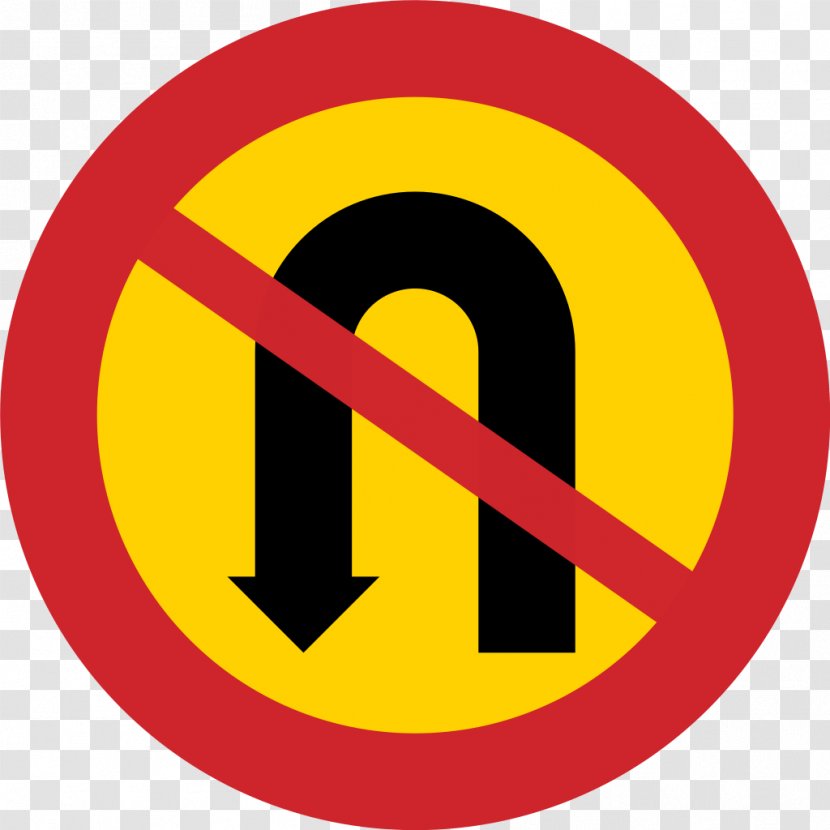 Prohibitory Traffic Sign U-turn Road - Stop Transparent PNG