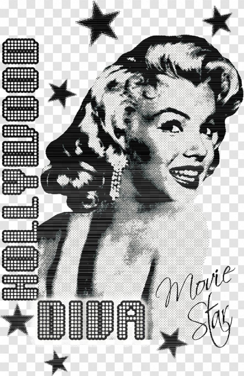 Marilyn Monroe T-shirt Printmaking Screen Printing - Vector Back Smile Transparent PNG