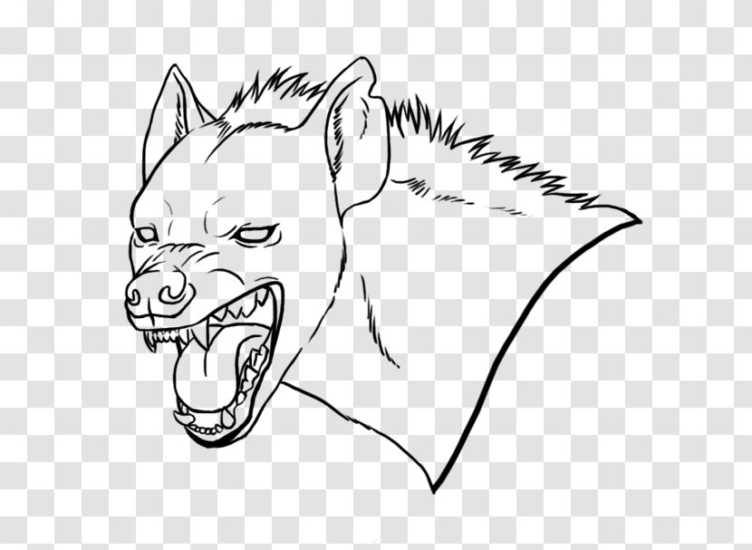 Line Art Drawing - Nose - Hyena Transparent PNG