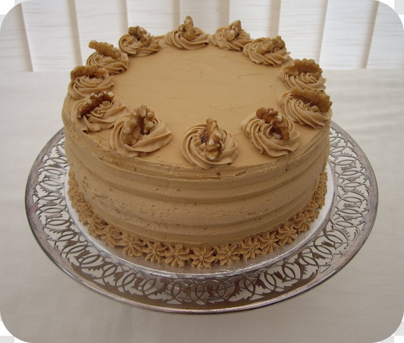 Walnut And Coffee Cake Chocolate Birthday Frosting & Icing - Food - Wedding Transparent PNG