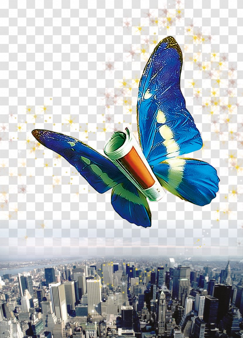 Real Property Poster Advertising - Gree Electric - Butterfly Transparent PNG