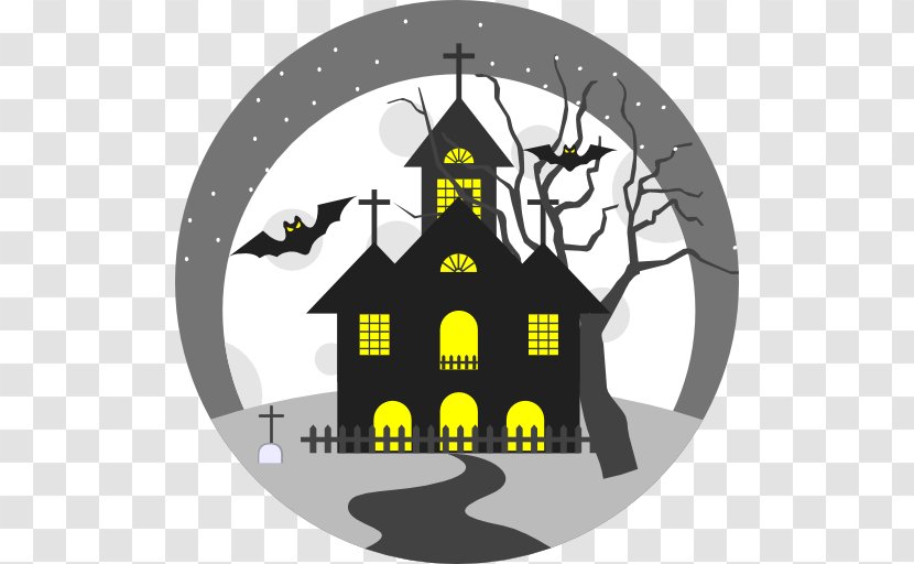 Haunted House Ghost - Silhouette Transparent PNG