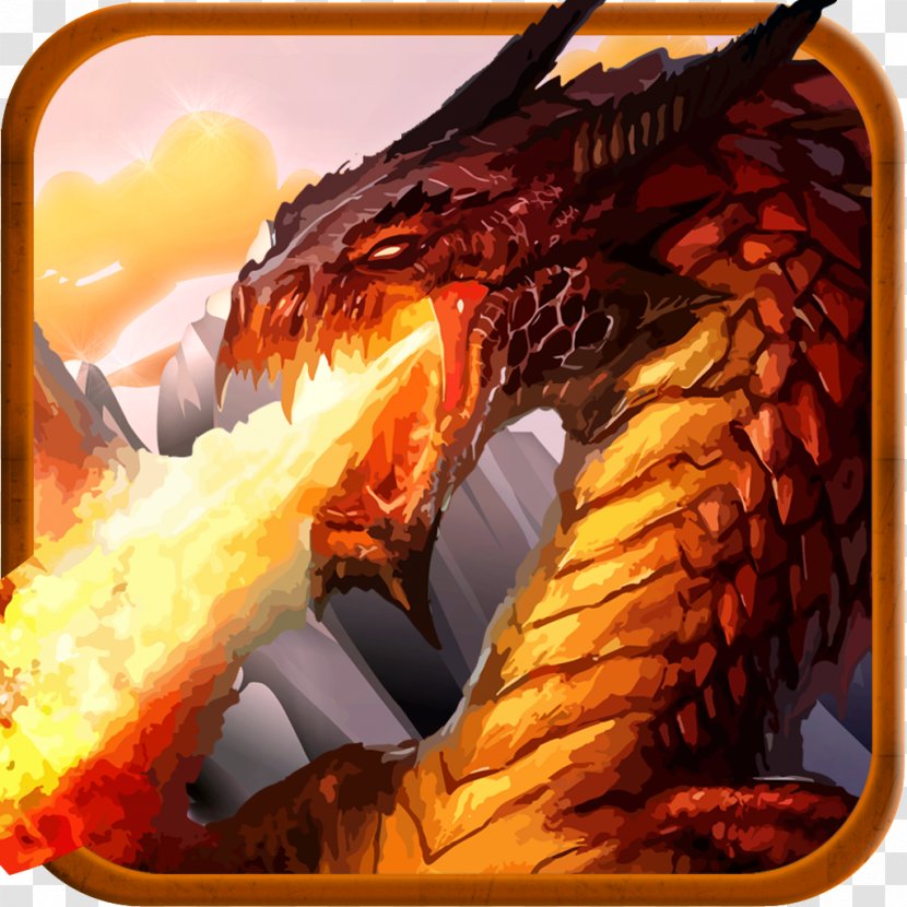 Dragon Fire Breathing Legendary Creature Fantasy - Orange Transparent PNG