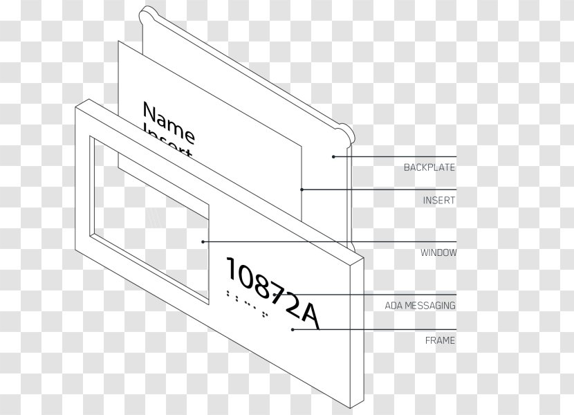 Paper Line Angle Product Design - Ada Frame Transparent PNG