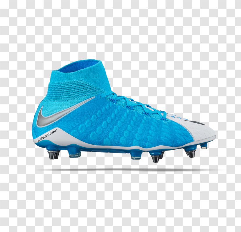 Kids Nike Jr Hypervenom Phelon III Fg Soccer Cleat Football Boot - Blue Transparent PNG