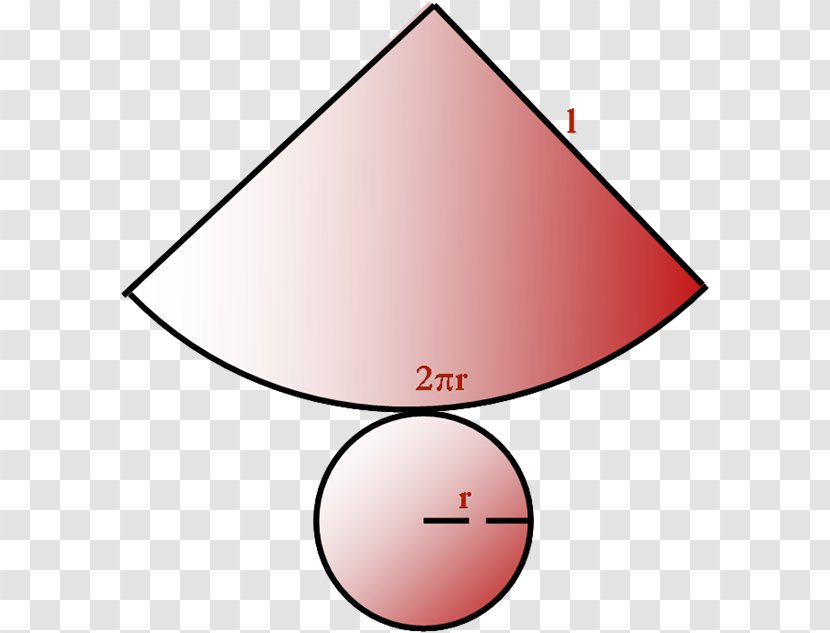Net Cone Solid Geometry Of Revolution Kegelstumpf - Disk - Pyramid Transparent PNG