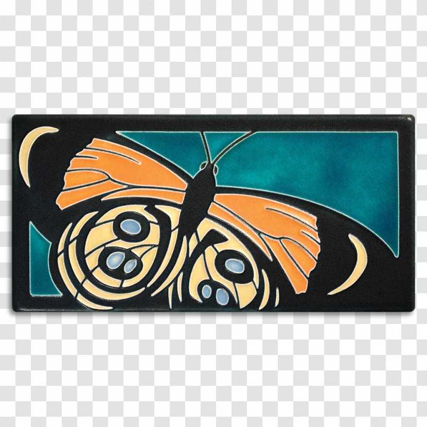 Motawi Tileworks Monarch Butterfly Ceramic Craft - Floor - Design Transparent PNG