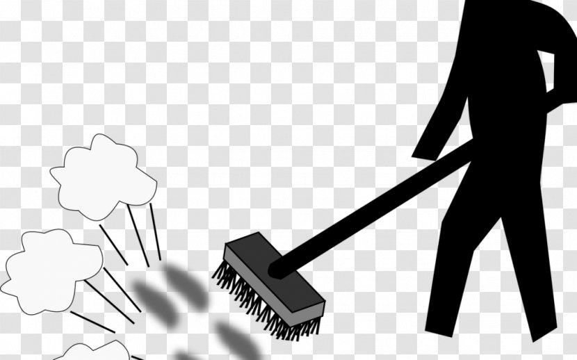 Cleaning Broom Clip Art - Technology - Monochrome Transparent PNG