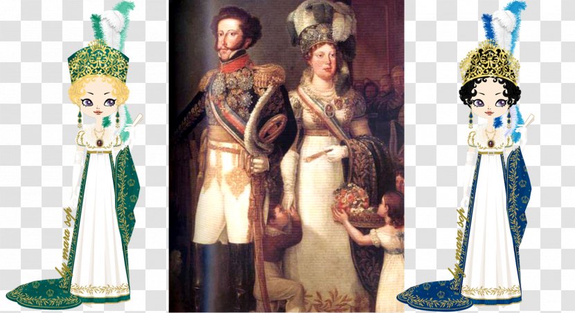 Empire Of Brazil Austria Emperor Queen Consort - Pedro Ii - Maria Josepha Bavaria Transparent PNG