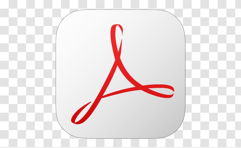 Adobe Acrobat Reader Systems PDF Computer Software - Red - Symbol Transparent PNG