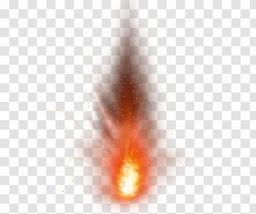 Symmetry Flame Close-up Pattern - Watercolor - The Luminous Powder Explodes Transparent PNG